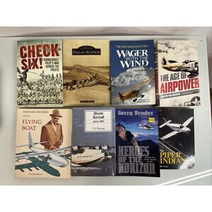 8 Aviation Stories /Books: Check Six, Dallas Aviation, Age Of AirPower, Flying..